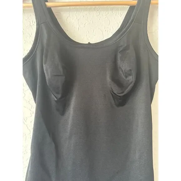 Nancy Ganz 🌿Body Shapewear Cami Tank Top Black Size XL Slimming Control - Picture 6 of 8